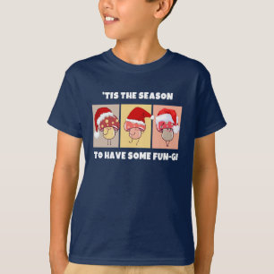 Schattige Christmas Mushrooms SEIZOEN VOOR WAT FUN T-shirt