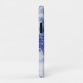 Schattige Christmas Penguin iPhone Case (Achterkant/rechts)