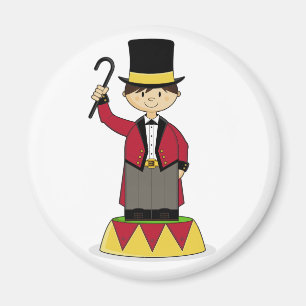 Schattige Circus Ringmaster Magnet Magneet