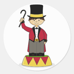 Schattige Circus Ringmaster Sticker