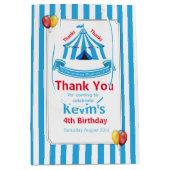 Schattige Circus Verjaardagsfeest Dank u Medium Cadeauzakje (Voorkant)