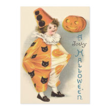 Schattige Clown Jack O Lantern Pompoen