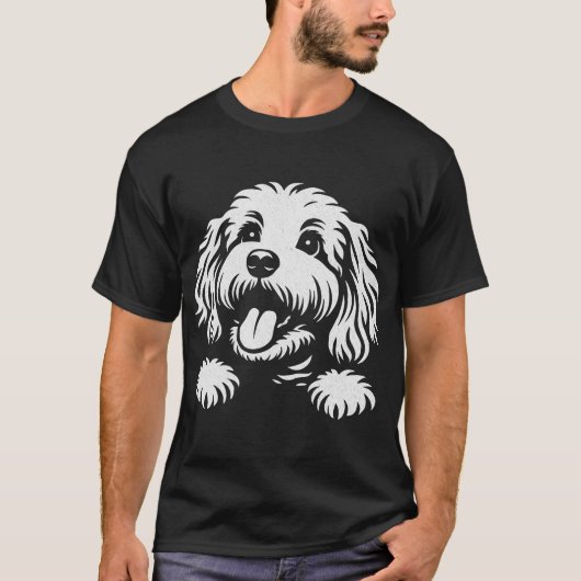 Schattige Cockapoo-hond T-shirt (Voorkant)