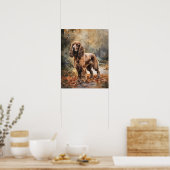 Schattige Cocker Spaniel Dog Art Print Poster (Keuken)