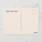 Schattige Coffee Gnoom Voeg tekst toe Dank u Briefkaart (Achterkant)