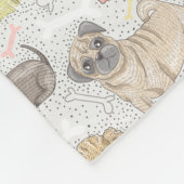 Schattige cogieën voor Hondenliefhebbers Fleece Deken (Hoek)