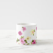 Schattige Colorful Girly Blooming Flowers Espresso Kop (Voorkant)