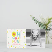 Schattige Confetti Oh Wat leuke Stippen Vakantie F Feestdagenkaart (Staand voorkant)