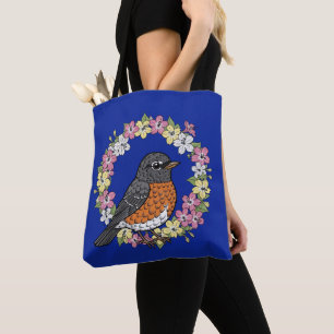 Schattige Connecticut-vogel met Mirabilis Draagtas