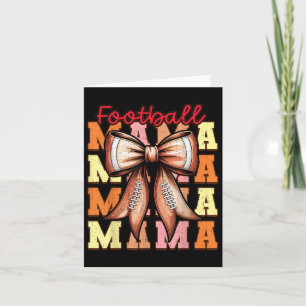 Schattige Coquette Strik Game Dag Voetbal Mama Voo Kaart