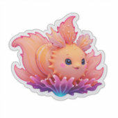 Schattige Coral Zee Plant Sticker (Voorkant)