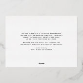 Schattige Corgi en Slingerlichtjes Foto Prettig Ke Folie Feestdagenkaart (Achterkant)