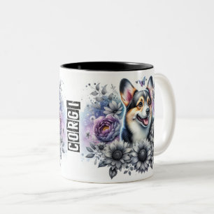 Schattige Corgi Hond Tweekleurige Koffiemok