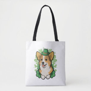 Schattige Corgi Lover Shamrock Happy St Patricks D Draagtas