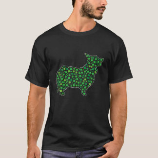 Schattige Corgi Saint Patrick's Day Honden Vader M T-shirt