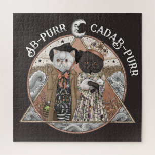 Schattige Cottagecore Cat Witches Halloween Legpuzzel