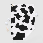 schattige cowboy, koe zwart-wit boerderij golfhanddoek (Insitu)