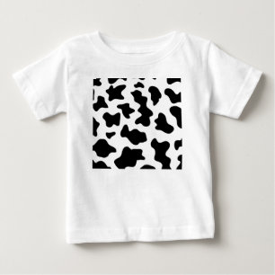 schattige cowboy zwart-wit boerderij koe print