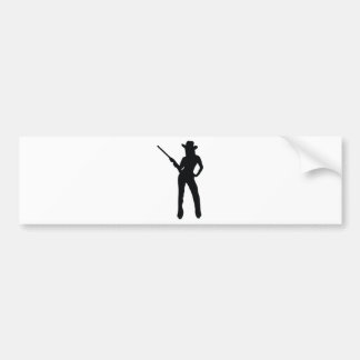 schattige Cowgirl Bumpersticker