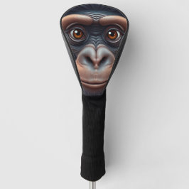 Schattige Crazy Funny Chimpansee Anime Portret Golfheadcover
