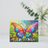 Schattige Creatieve Vlinder Kunst Briefkaart (Staand voorkant)