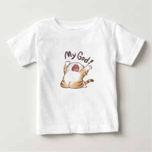 Schattige Crying Cat Meme Grappig T-shirt