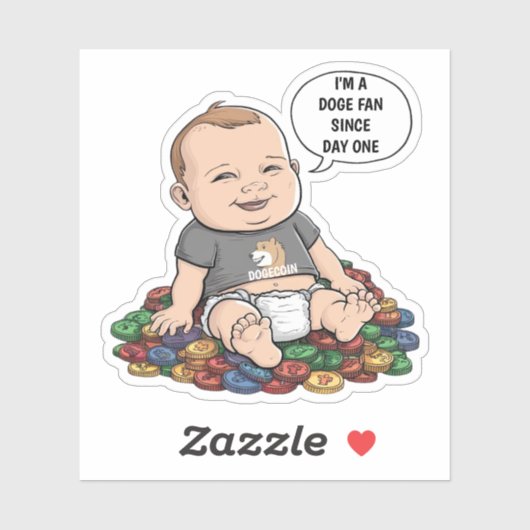 Schattige Crypto-Kind Sticker (Vel)