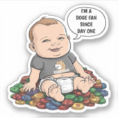 Schattige Crypto-Kind Sticker (Voorkant)