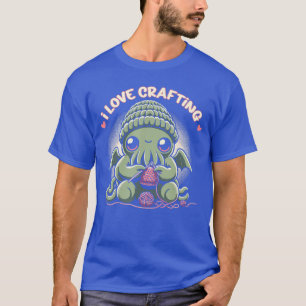 Schattige Cthulhu Ik Hou van Ambachten Kawaii Kosm T-shirt