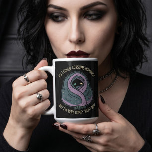 Schattige Cthulhu Ja Ik Zou Mensheid Kunnen Vernie Koffiemok