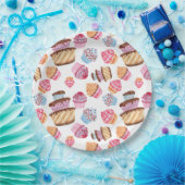 Schattige Cupcakes Patroon Papier Bord (Feest)