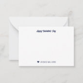 Schattige Cupid Boog Pijl Hart Patroon Valentijnsd Notitiekaartje (Voorkant)