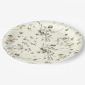 Schattige Cupido Angel Gold Beige Bloementoilet Papieren Bordje (Gekanteld)