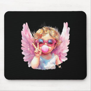 Schattige Cupido die Bubble Gum Sungles Valentijns Muismat