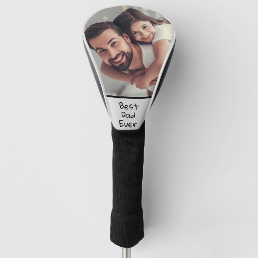 Schattige Custom Beste Papa Ever Foto Golf Head Ho Golfheadcover (Voorkant)