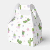 Schattige Custom Cactus Baby shower Bedankdoosjes (Achterkant)