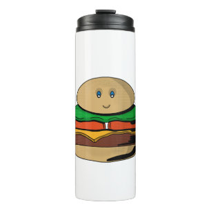 Schattige Cute Burger Hamburger Kawaii Thermosbeker