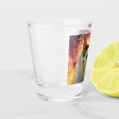 Schattige Cute Calico Cat Shot Glas (Links)