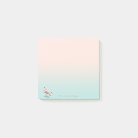 Schattige Cute Flamingos Post-it® Notes (Voorkant)