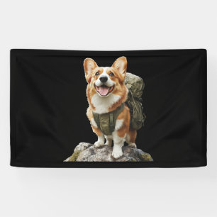 Schattige Dachshond Stijlvolle Kleine Jachthond Spandoek