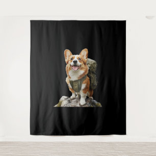 Schattige Dachshond Stijlvolle Kleine Jachthond Wandkleed