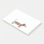 Schattige Dachshond Worst Hond Post-it® Notes (Schuin)