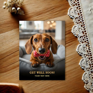 Schattige Dachshund Beterschap Ansichtkaart  Briefkaart