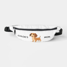 Schattige Dachshund Fanny Pack – Speelse Illustrat