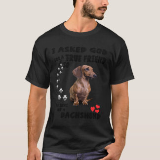 Schattige Dachshund Gift Wiener Weenie Hondenliefh T-shirt