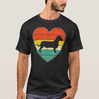 Schattige Dachshund Hondenliefhebber Valentijnsdag T-shirt