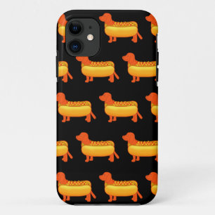 Schattige Dachshund Hot Dog iPhone 11 Hoesje