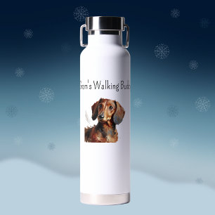 Schattige Dachshund ''Oma's Wandelende Vriend Verp Waterfles
