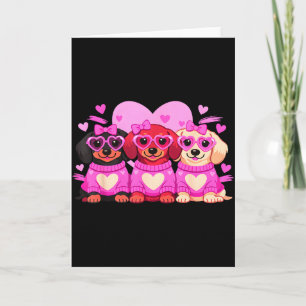 Schattige Dachshund Valentijnshart Hondliefhebber Kaart