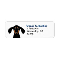 Schattige Dachshund Wiener Dog Retouradres